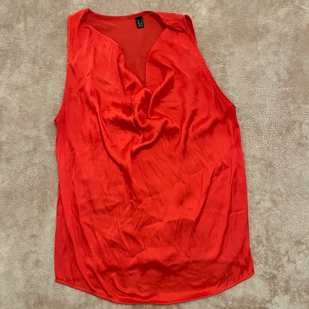 Satin cowl neck dressy blouse from Mango